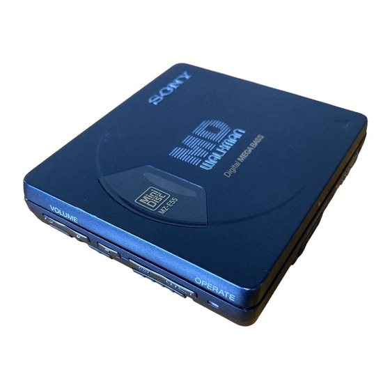 Sony MZ-E55 Service Manual