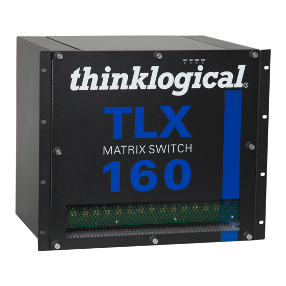 Belden thinklogical TLX160 Manuals