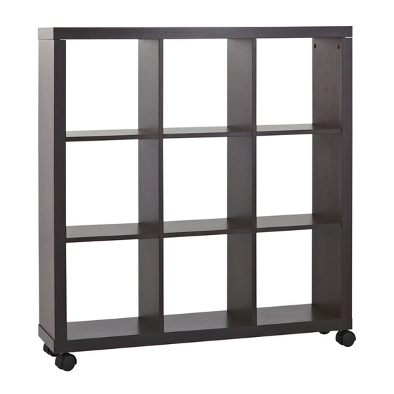 fantastic furniture GEO BOOKCASE 9 CUBE Assembly Instructions Manual