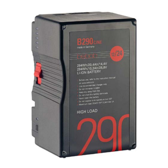 Bebob B290Cine User Manual