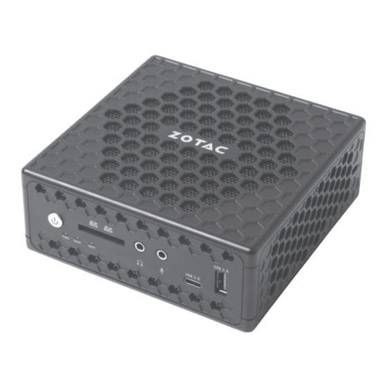 Zotac ZBOX-CI329NANO-BE-W3D User Manual