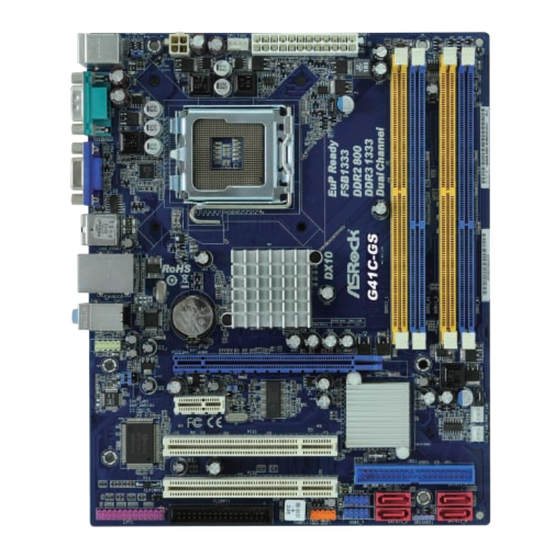 ASROCK G41C-GS Specifications