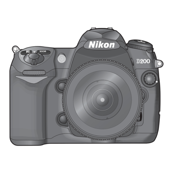 Nikon D200 - Digital Camera SLR Manual Del Usuario