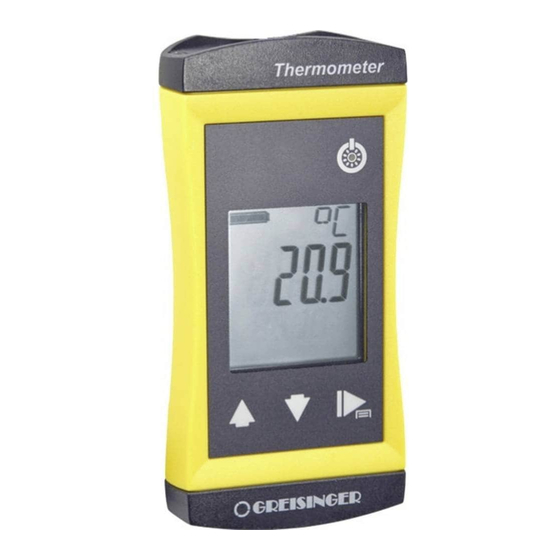 GREISINGER G 1200 Series Quick Reference Manual