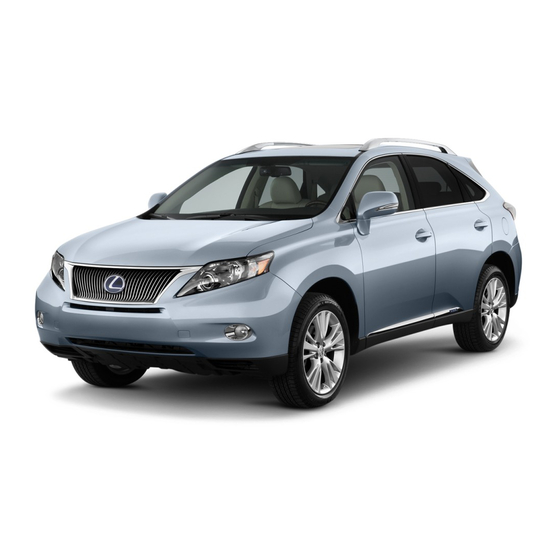 Lexus RX 450h 2010 Owner's Manual