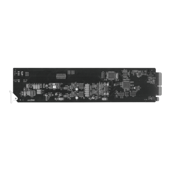 User Manuals: Ross openGear DAC-8416 Audio Converter