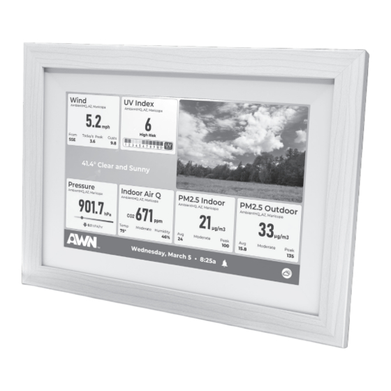 Ambient Weather WEATHER WINDOW Manuals