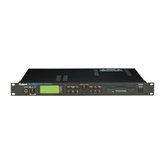 Roland S-760 Owner's Manual