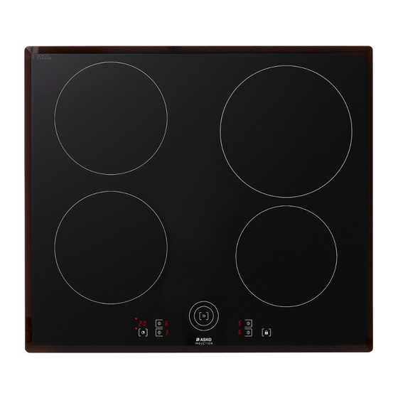 Asko HI1632 Induction Hob Manuals