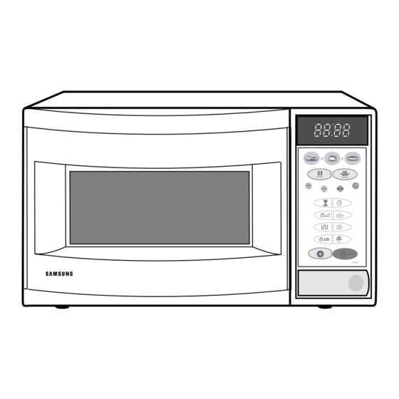 Samsung G643CR Microwave Oven Manuals