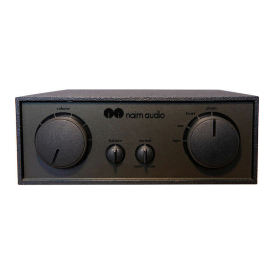 NAIM nat 02 Installation Instructions Manual