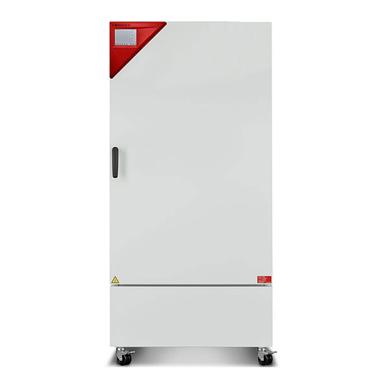 Binder KBW 240 Operating Manual
