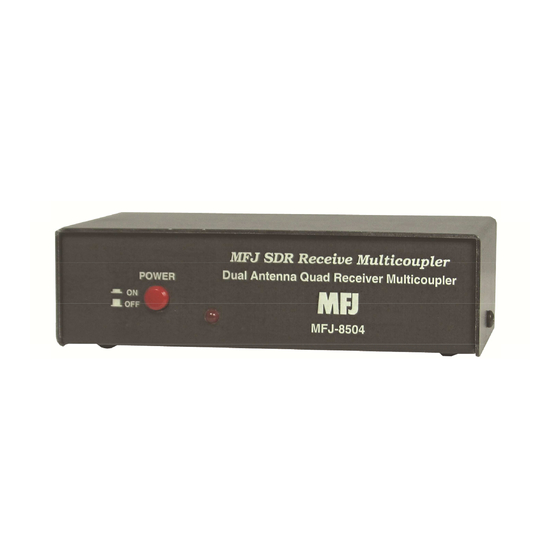 MFJ -8504 Instruction Manual