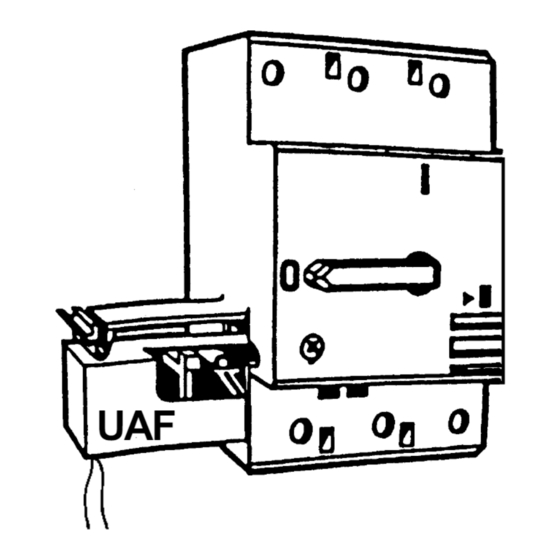 ABB UAF Operating Instructions