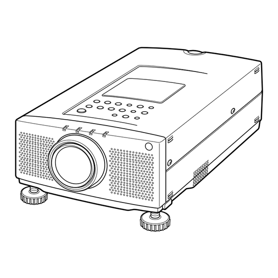 Sanyo PLC-XP18N Owner's Manual