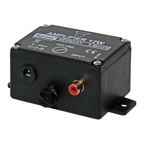 Kemo WILTRONICS M032S Assembly Instructions