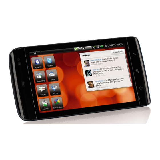 Dell Streak Quick Start Manual