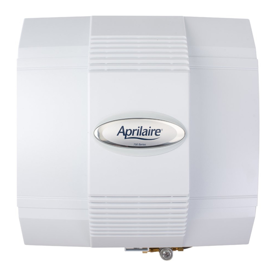 Aprilaire 700 SERIES Safety Instructions And Installation Template