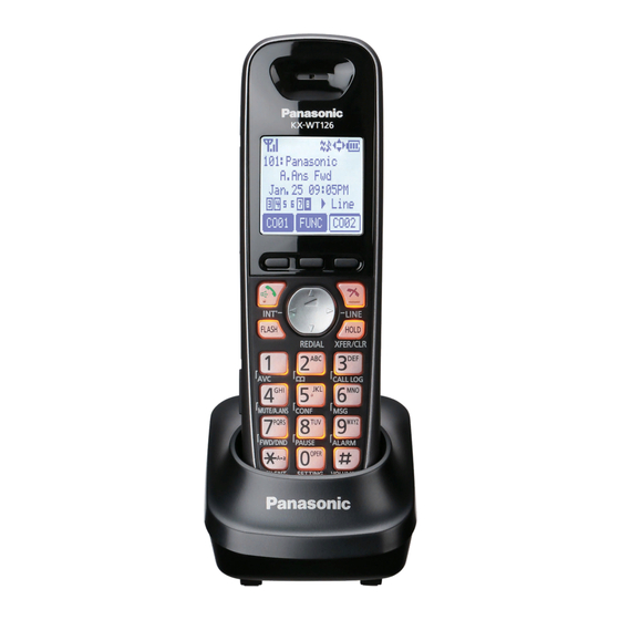 Panasonic KX-WT125 Operating Instructions Manual