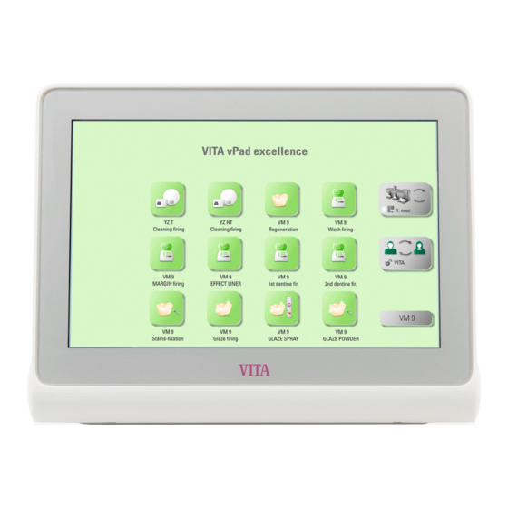 vita vPad comfort Operating Manual