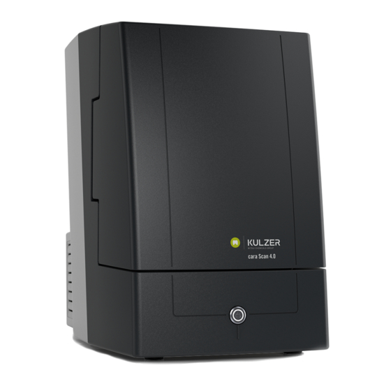 Kulzer cara Scan 4.0 Quick Start Manual