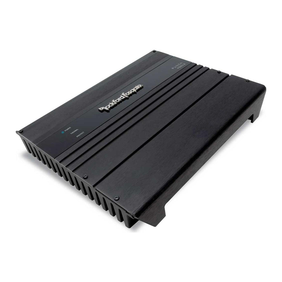 Rockford Fosgate P1200.2 Punch Operation Manual