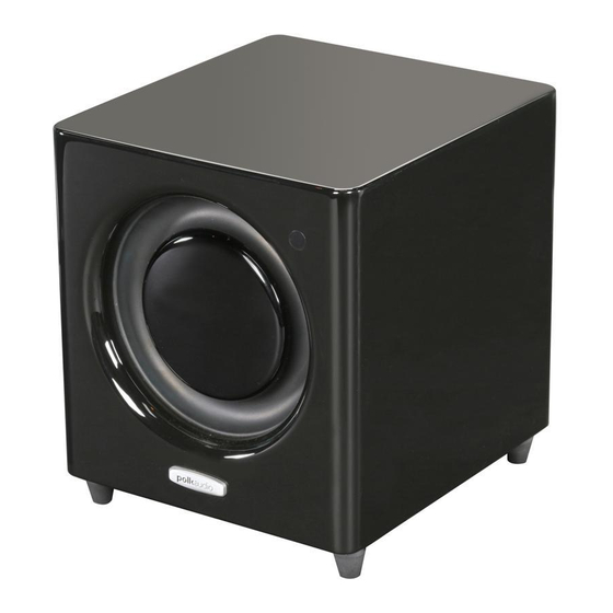 Polk Audio DSW microPRO 3000 Owner's Manual