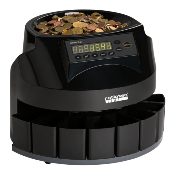 Ratiotec Coinsorter CS 50 Manuals