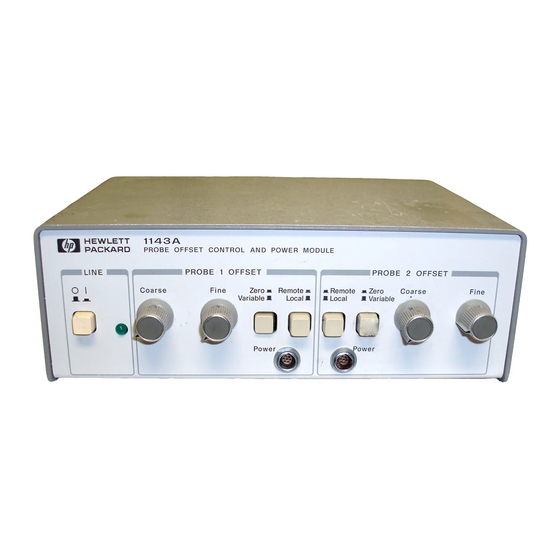User Manuals: Keysight 1143A Portable Generator