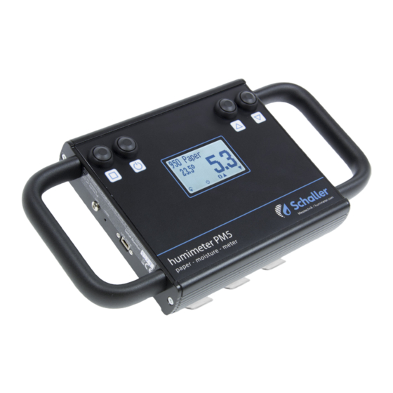 Schaller humimeter PM5 Operating Manual