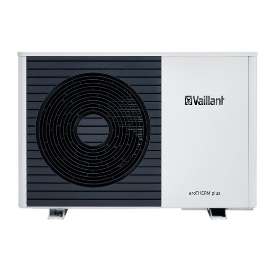 Vaillant aroTHERM plus Operating Instructions Manual