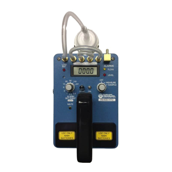 overhoff RS400-HTO Operation & Maintenance Manual