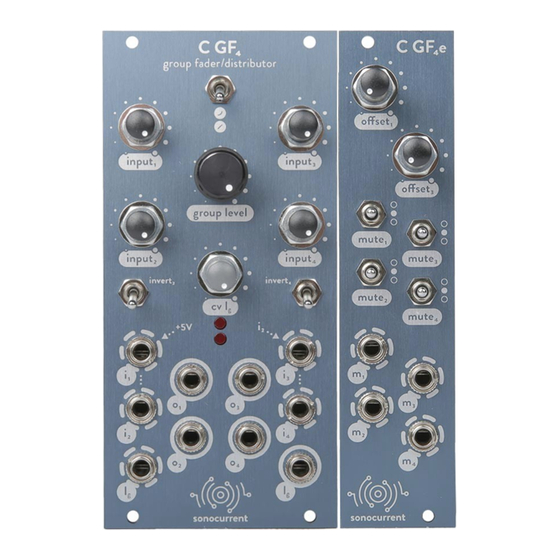 Sonocurrent C GF4e Operation/Reference Card