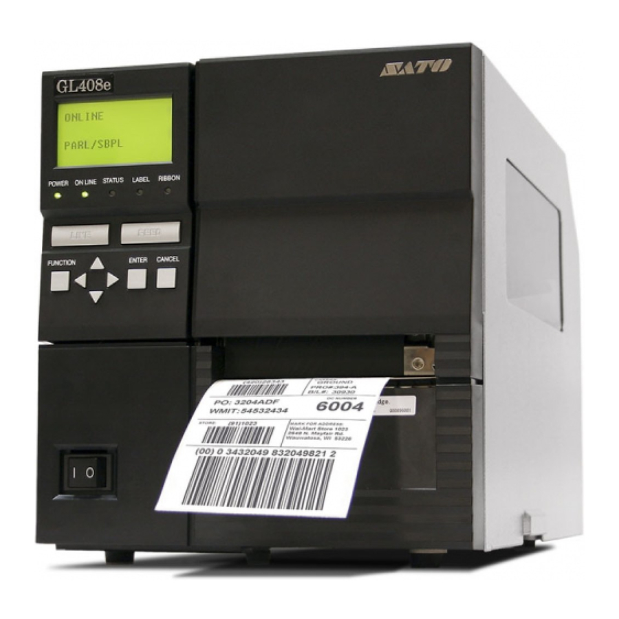 SATO GL408e Programming Reference Manual