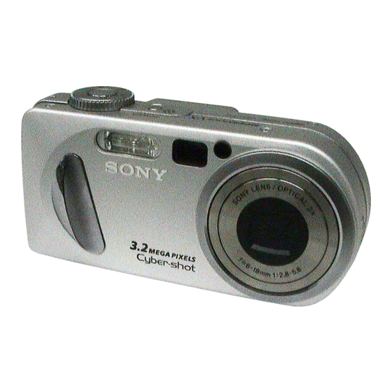 Sony DSC-P8 - Cyber-shot Digital Still Camera Manuals