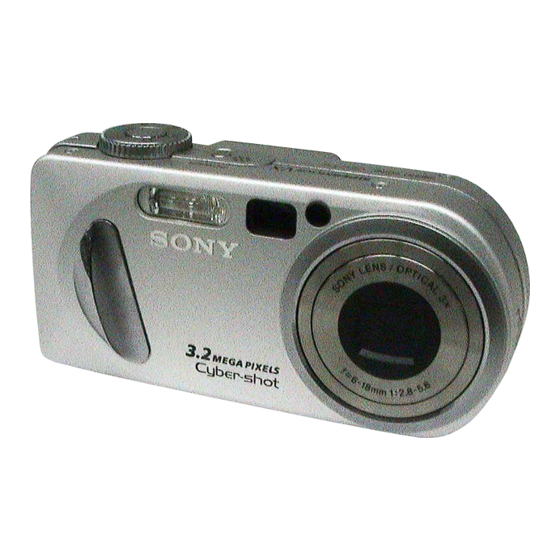 Sony Cyber-Shot DSC-P8 Service Manual