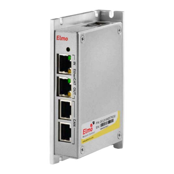 Elmo GOLD-MAESTRO01 Installation Manual