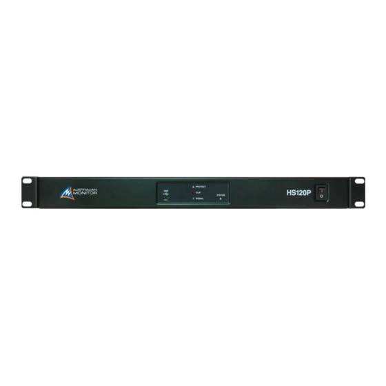 AUSTRALIAN MONITOR HS250P Installation And Operational Manual