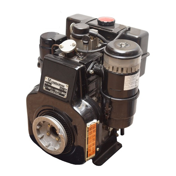 Kohler Lombardini 6 LD 360/C Use & Maintenance