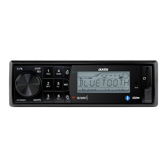 Axis AX1800BT 2 Series Instruction Manual