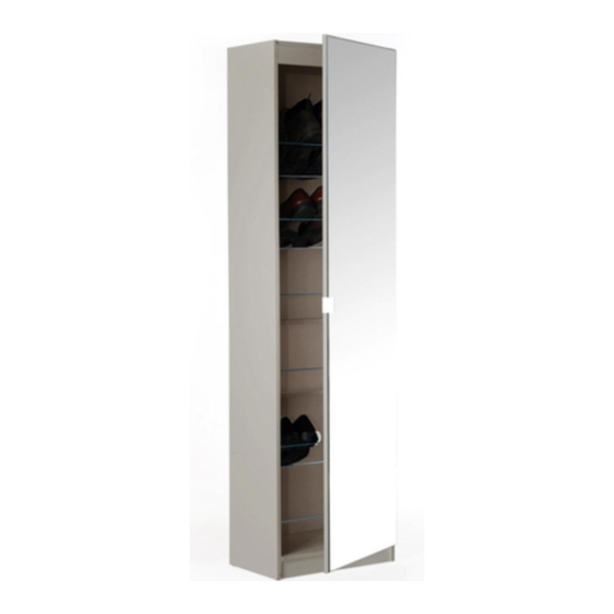 GFW MIRAGE MIRRORED SHOE CABINET Assembly Manual