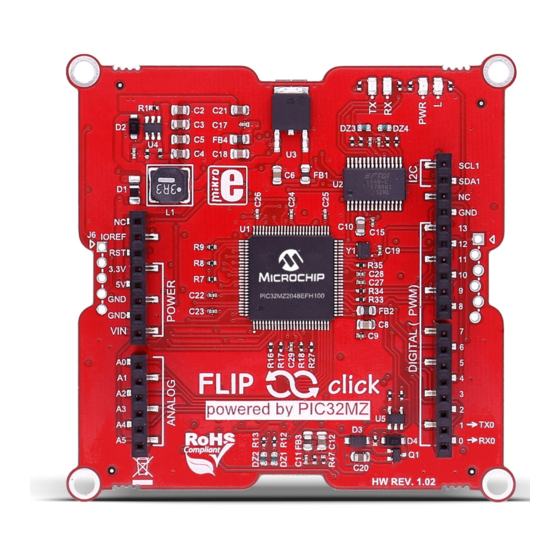 mikroElektronika Flip&Click PIC32MZ Manual