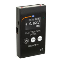 PCE Instruments PCE-SFS 10 User Manual