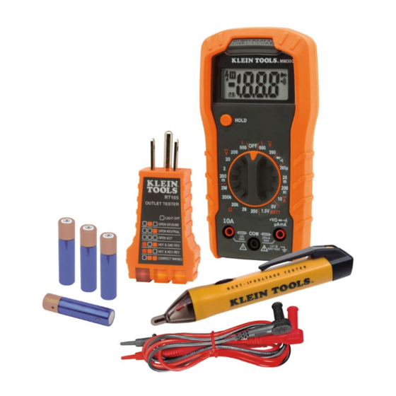 Klein Tools 69149P Multimeter Test Kit Manuals