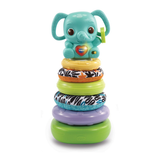 VTech Baby Stack, Rattle & Link Elephant Instruction Manual