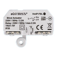 HomeMatic HmIP-FBL Installation And Operating Manual