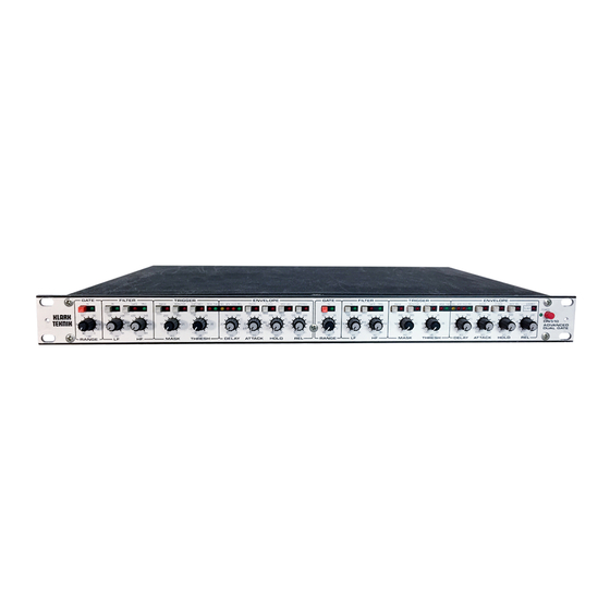 Klark Teknik DN510 Operating And Service Information