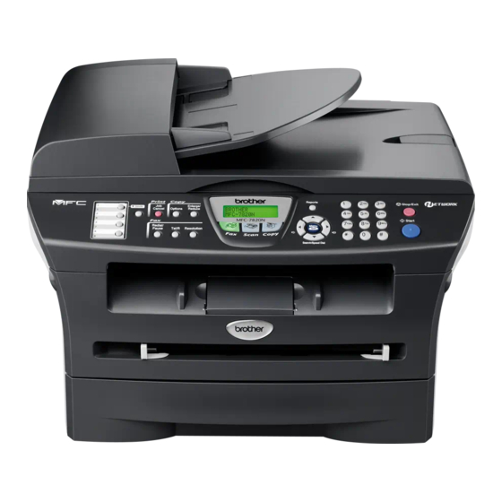 Brother MFC 7820N - Network Monochrome Laser Multifunction Center Manual De L'utilisateur