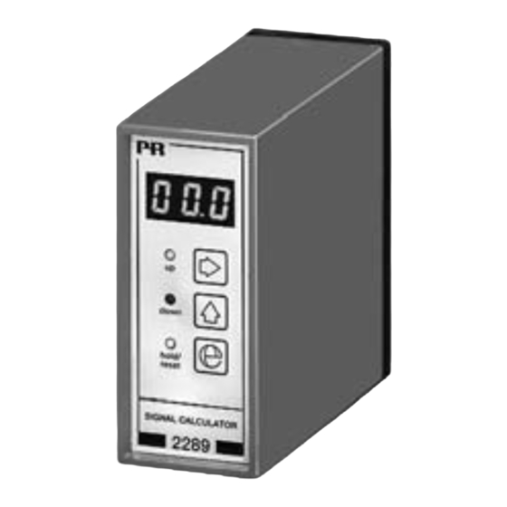 PR electronics 2289 User Manual