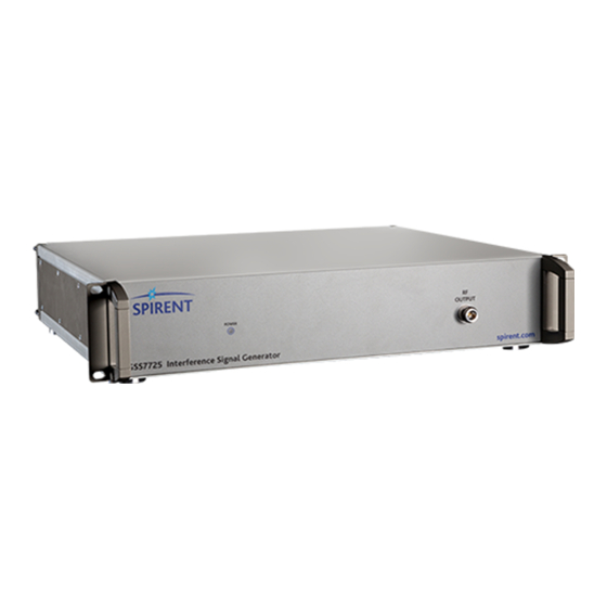 Spirent GSS7725 User Manual